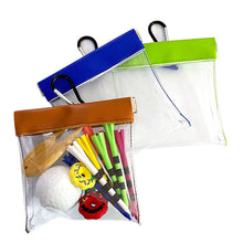 Load image into Gallery viewer, Transparent PVC Golf Bag Self-Closing Golf Tee Green Fork Storage Bag Golf Accessory Toolkit
