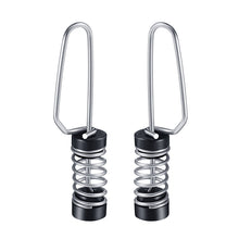 Load image into Gallery viewer, 1PC 316 Stainless Steel Marine Flagpole Clamp Fishing Flag Spring Clips For Halyards Outrigger Lines Antennas Stern Lights Flagpole Rope
