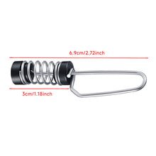 Load image into Gallery viewer, 1PC 316 Stainless Steel Marine Flagpole Clamp Fishing Flag Spring Clips For Halyards Outrigger Lines Antennas Stern Lights Flagpole Rope
