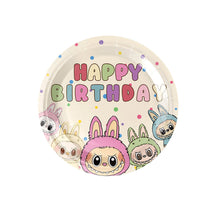 Load image into Gallery viewer, Labubu Outdoor Camping Disposable Tableware Birthday Party Decoration Atmosphere Supplies
