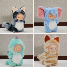 Load image into Gallery viewer, For 17cm Labubu Doll Clothes Fashion Dinosaur Elephant Cat Jumpsuits Color Match Clothes Dolls Accessories Cute Little Clothes
