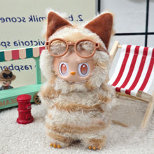 Load image into Gallery viewer, For 17cm Labubu Doll Clothes Fashion Dinosaur Elephant Cat Jumpsuits Color Match Clothes Dolls Accessories Cute Little Clothes
