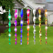 Load image into Gallery viewer, 10Pcs Bird Repeller Spiral Rotating Rod Reflective Wind Deterrent Control Device Agricultural Scare Bird Garden Ornaments Decor
