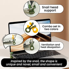Load image into Gallery viewer, Creative Cute Snail Monitor Stand Compact and Portable Desktop Laptop Stand Plastic Tool Multiple Uses Tools

