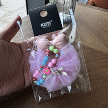 Load image into Gallery viewer, For 17cm Labubu Necklace Bow Doll Children Dress Headwear Overalls T-shirt Sweater Hat Set Cartoon Messenger Bag
