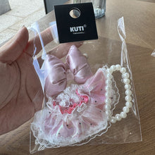 Load image into Gallery viewer, For 17cm Labubu Necklace Bow Doll Children Dress Headwear Overalls T-shirt Sweater Hat Set Cartoon Messenger Bag
