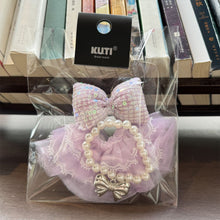 Load image into Gallery viewer, For 17cm Labubu Plush Cloth Doll Clothes Pearl Bow Necklace Lace Skirt Doll Dress Hat Set Cartoon Messenger Bag
