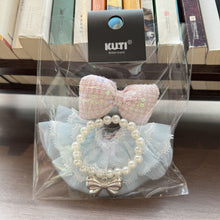 Load image into Gallery viewer, For 17cm Labubu Plush Cloth Doll Clothes Pearl Bow Necklace Lace Skirt Doll Dress Hat Set Cartoon Messenger Bag

