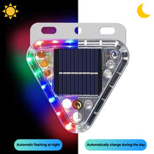 Load image into Gallery viewer, Solar Powered LED Warning Strobe Light for Motorcycle Truck Anti-Collision RGB Flashing Tail Light Waterproof Rear Fog Light
