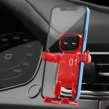 Load image into Gallery viewer, Car Air Vent Phone Holder Robot Design Adjustable Phone Mount for Dashboard Navigation Stand with Strong Grip
