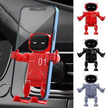 Load image into Gallery viewer, Car Air Vent Phone Holder Robot Design Adjustable Phone Mount for Dashboard Navigation Stand with Strong Grip
