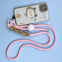 Load image into Gallery viewer, Cute Phone Lanyard Adjustable Diameter Outdoor Universal Case Crossbody Shoulder Card Neck Cord Clip Hang Anti-lost Wrist Strap
