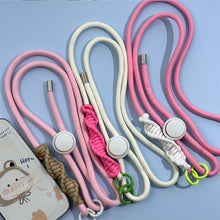 Load image into Gallery viewer, Cute Phone Lanyard Adjustable Diameter Outdoor Universal Case Crossbody Shoulder Card Neck Cord Clip Hang Anti-lost Wrist Strap
