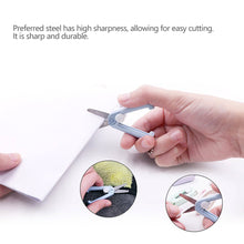 Load image into Gallery viewer, Creative Mini Portable Folding Scissors Morandi Simple Paper-Cutting Art Tool Stationary Scissors Office School Supplies
