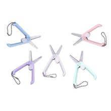 Load image into Gallery viewer, Creative Mini Portable Folding Scissors Morandi Simple Paper-Cutting Art Tool Stationary Scissors Office School Supplies
