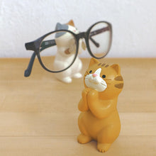 Load image into Gallery viewer, Japan Style Glasses Mobile Phone Holder Stationery Desktop Cat Decoration Collectible Home Decor Resin Craft Ornaments
