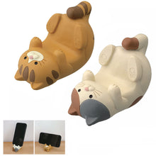 Load image into Gallery viewer, Japan Style Glasses Mobile Phone Holder Stationery Desktop Cat Decoration Collectible Home Decor Resin Craft Ornaments
