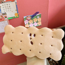 Load image into Gallery viewer, Kawaii Pencil Case High Capacity Plush Cookies Pen Bags Cartoon Brown Pen Box Girls Office School Supplies Stationary
