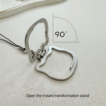 Load image into Gallery viewer, Mobile Phone Lanyard Multifunctional Stand Universal Metal Folding Ring Pendant Lanyard Desktop Support Stand

