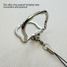 Load image into Gallery viewer, Mobile Phone Lanyard Multifunctional Stand Universal Metal Folding Ring Pendant Lanyard Desktop Support Stand
