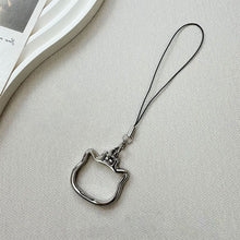 Load image into Gallery viewer, Mobile Phone Lanyard Multifunctional Stand Universal Metal Folding Ring Pendant Lanyard Desktop Support Stand
