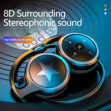 Load image into Gallery viewer, Sport Foldable Wireless Headphone 8D Surround Heavy Bass Hifi Music Bluetooth Earphones With Mic Support FM/TF Card
