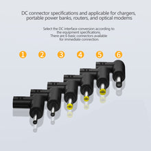 Load image into Gallery viewer, USB C PD to DC Power Connector Universal 5V 9V 12V Type C to DC Jack Plug Charging Adapter Converter for Router Tablet Mini Fan
