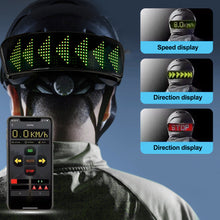 Load image into Gallery viewer, DIY RGB Motorcycle Helmet LED Display Warning Light Night Riding Bike Ski Helmet Taillight APP Programmable LED Screen
