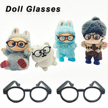 Load image into Gallery viewer, For Labubu Glasses 6.5cm Cute Plastic Glasses for 17cm Labubu 10cm Cotton Doll 13cm Joker Bear Dolls Toy Glasses Accessories

