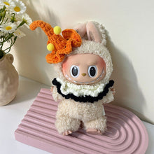Load image into Gallery viewer, Miniature Halloween Hand-knitted Doll Costume with Hat for 17cm Labubu Cute DIY Doll Clothes Lovely Outfit Gifts for Girls Kids
