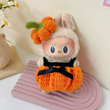 Load image into Gallery viewer, Miniature Halloween Hand-knitted Doll Costume with Hat for 17cm Labubu Cute DIY Doll Clothes Lovely Outfit Gifts for Girls Kids
