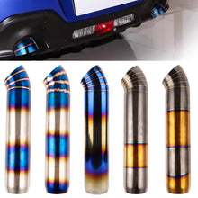 Load image into Gallery viewer, Car Exhaust Tip Extended Stainless Steel Muffler Pipe High-Temperature Resistant Rear Noise Canceller Muffler End Tail Pipe Outlet 66mm 76mm Car Tailpipe ﻿
