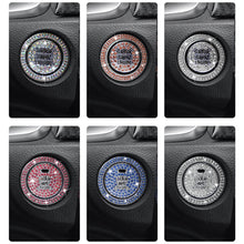 Load image into Gallery viewer, 2Pcs Universal Car Start Ring Decoration Crystal Diamond Switch Cover Interior Button Protector Sticker Luxury Car Accessory
