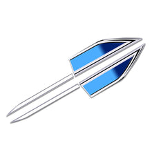 Load image into Gallery viewer, 4Pcs/Set Universal Car Side Blade Fender Decals Stainless Steel Metal Trim Kit Exterior Styling Accessories
