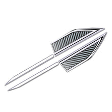 Load image into Gallery viewer, 4Pcs/Set Universal Car Side Blade Fender Decals Stainless Steel Metal Trim Kit Exterior Styling Accessories
