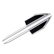 Load image into Gallery viewer, 4Pcs/Set Universal Car Side Blade Fender Decals Stainless Steel Metal Trim Kit Exterior Styling Accessories
