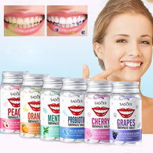 Load image into Gallery viewer, Solid Toothpaste Tablets Mint Fresh Breath Tartar Removal Travel Toothpaste Chewable Portable Oral Care Tablets
