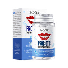 Load image into Gallery viewer, Solid Toothpaste Tablets Mint Fresh Breath Tartar Removal Travel Toothpaste Chewable Portable Oral Care Tablets
