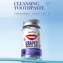 Load image into Gallery viewer, Solid Toothpaste Tablets Mint Fresh Breath Tartar Removal Travel Toothpaste Chewable Portable Oral Care Tablets
