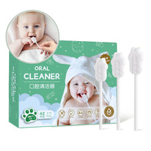 Load image into Gallery viewer, Baby Tongue Cleaner Gauze Toothbrush No-Glue Dental Wipes Infant Gum Cleanser Disposable Breastfed Baby Essentials Newborn Oral Care Kit
