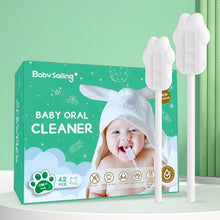 Load image into Gallery viewer, Baby Tongue Cleaner Gauze Toothbrush No-Glue Dental Wipes Infant Gum Cleanser Disposable Breastfed Baby Essentials Newborn Oral Care Kit
