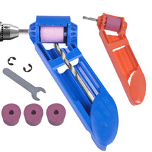 Load image into Gallery viewer, Multi-Size Fit Drill Bit Sharpening Kit Portable Twist Drill Sharpener Attachment for Power Drill Handheld Grinder for Sharpening Blunt Drill Bits
