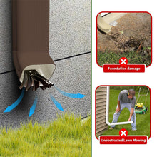 Load image into Gallery viewer, 3*4/3*2IN Gutter Downspout Extension Heavy Duty Yard Drainage Extender Easy Install 3x2 Downspout Connector Gutter Accessory
