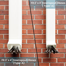Load image into Gallery viewer, 3*4/3*2IN Gutter Downspout Extension Heavy Duty Yard Drainage Extender Easy Install 3x2 Downspout Connector Gutter Accessory
