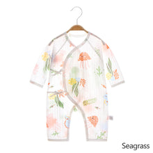 Load image into Gallery viewer, Cotton Newborn Bodysuit Air Conditioning Outfit Soft Baby Sleepwear Easy Diaper Change Gentle on Skin A-Class Quality Baby Romper
