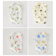 Load image into Gallery viewer, Cotton Newborn Bodysuit Air Conditioning Outfit Soft Baby Sleepwear Easy Diaper Change Gentle on Skin A-Class Quality Baby Romper
