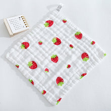 Load image into Gallery viewer, 25*25cm Cotton Muslin Squares Baby Washcloths 6-Layer Gauze Drooling Bibs Multipurpose Gentle Wipes Baby Essential Gift
