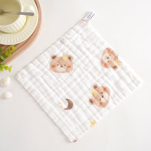 Load image into Gallery viewer, 25*25cm Cotton Muslin Squares Baby Washcloths 6-Layer Gauze Drooling Bibs Multipurpose Gentle Wipes Baby Essential Gift
