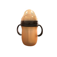 Load image into Gallery viewer, Antibacterial Nano Silicone Baby Bottle with Anti-Colic Straw &amp; Easy Grip Handle Breast-Like Soft Easy Clean Simulates Breastfeeding Babies Essential
