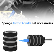 Load image into Gallery viewer, Non-Slip Grip for Tattoo Needles Cushioned Textured Sponge Tattoo Grips Universal Sponge Handle Sleeve Grey 32mm Tattoo Machine Grip Accessory

